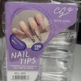 Tips Soft Gel City Girls Ballerina LONG x 100U.